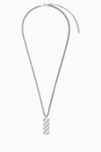 Diag Necklace in Brass