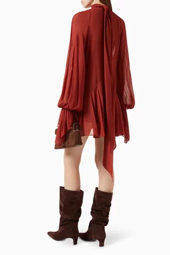 Casimiro Mini Dress in Georgette
