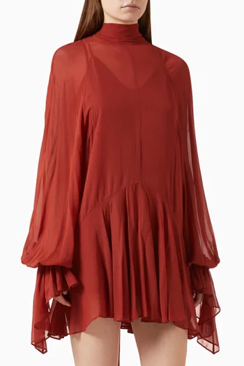 Casimiro Mini Dress in Georgette