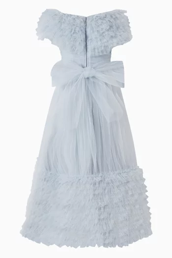 Off-shoulder Ruffle Dress