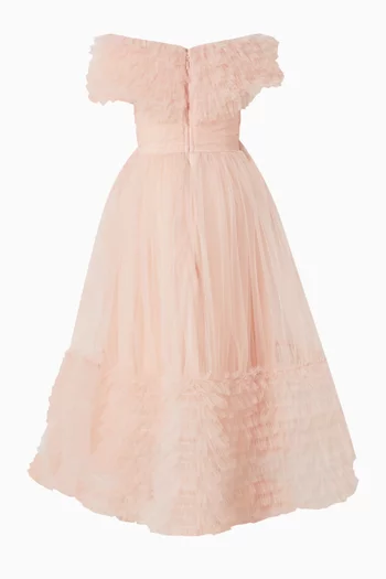 Off-shoulder Ruffle Dress