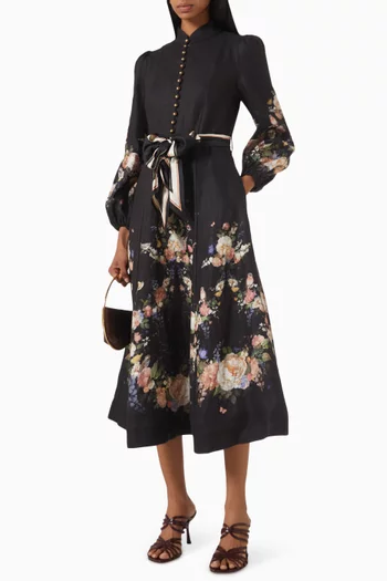 Valiant Button Midi Dress