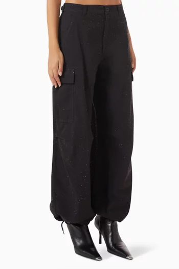 Crystal-embellished Cargo Pants
