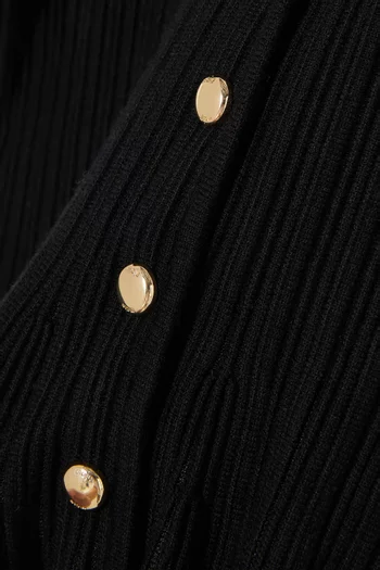 Morga Peplum Cardigan in Viscose Blend