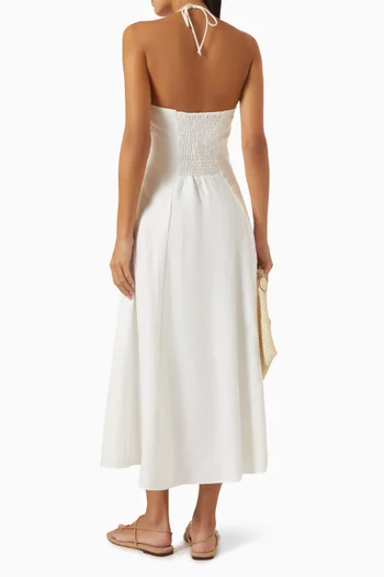 Neolia Midi Dress in Linen