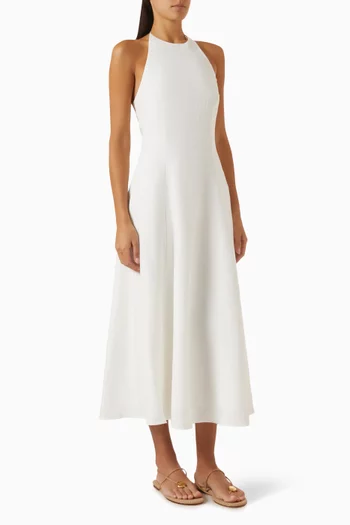 Neolia Midi Dress in Linen