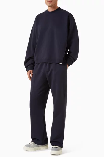 Initial Oversized Boxy Sweatshirt in Fleece