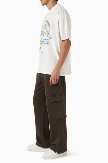 Initial Cargo Sweatpants in Cotton
