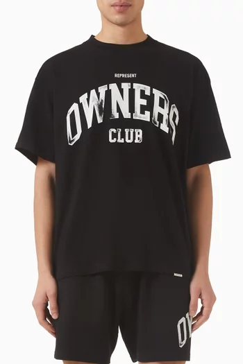 تي شيرت بشعار Owners Club‏ قطن