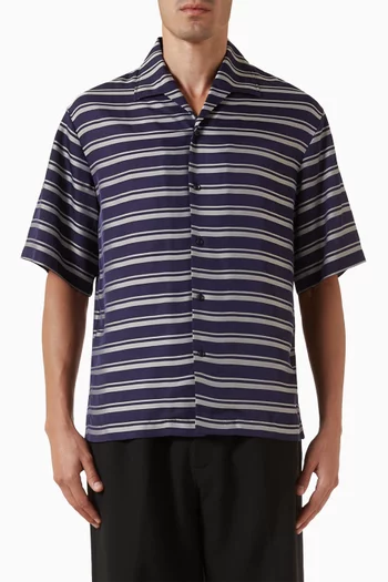Striped Shirt in Satin