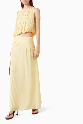 Anya Gathered Maxi Dress