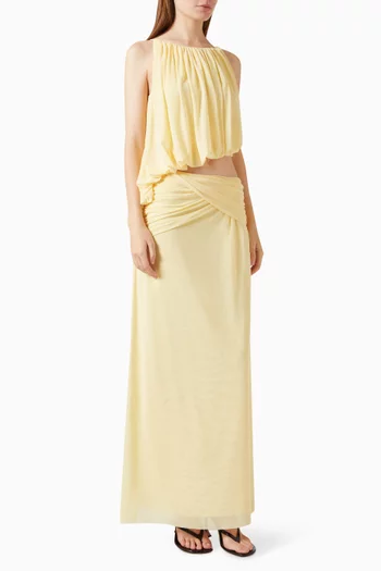 Anya Gathered Maxi Dress