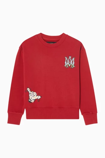 Tiger Sweat Shirt in Cotton