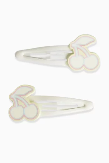 Marina Cherry Hairclips, Set of 2