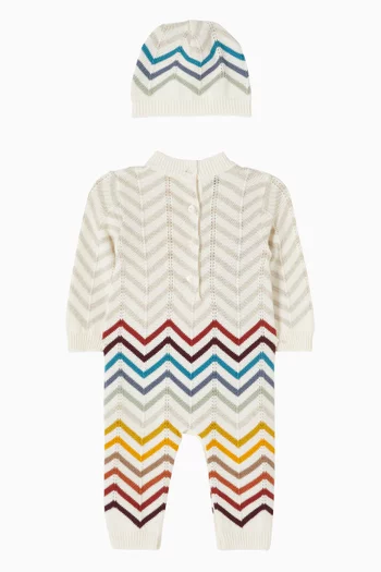Zigzag Pyjama & Beanie Set