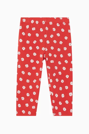 Floral-Print Leggings