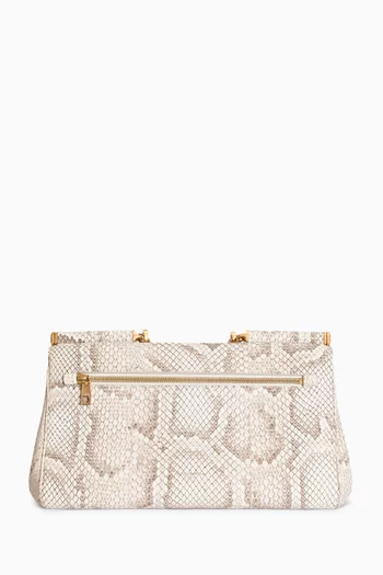 Medium My Sicily Top-handle Bag in Nubuck Python
