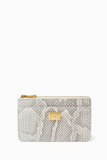 Zip Card Holder in Nubuck Python