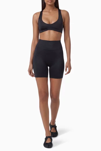 Shine Bonded Waist 5" Biker Shorts