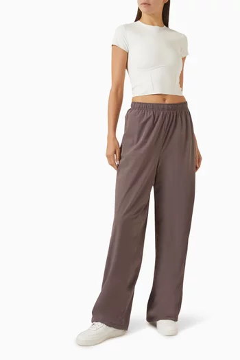Stretch Nylon Oversized Pants