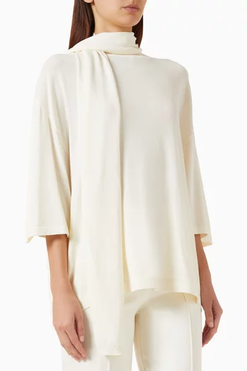 Oversized T-shirt in Viscose-blend
