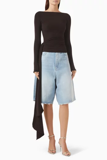 Draped Top in Jersey
