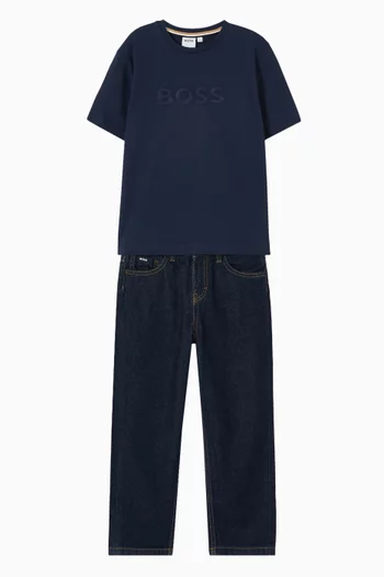 Tonal Logo T-shirt in Jersey