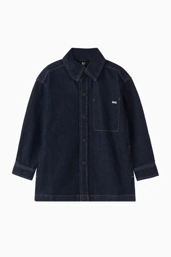 Striped Shirt in Denim