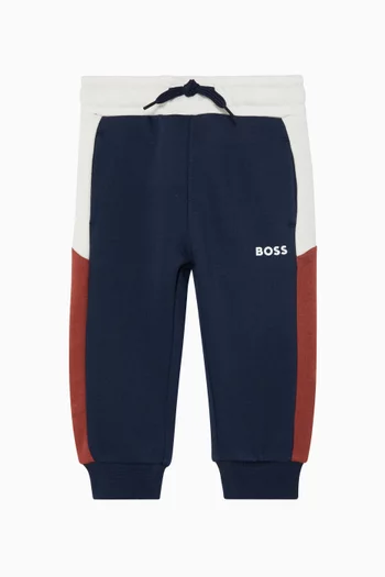 Logo Print Trackpants in Fleece