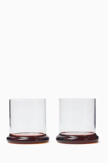 Fritter Tumbler Glass, Set of 2