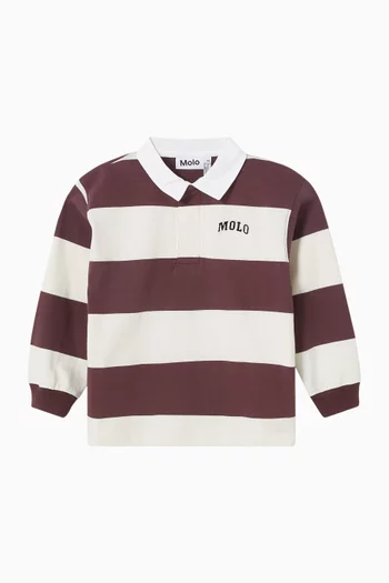 Striped Polo T-Shirt in Cotton