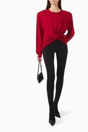 Knotted Sweater in Wool