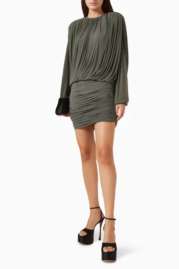 Gathered Mini Dress