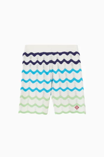 Wave Shorts in Knit