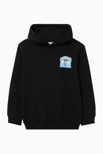 Graphic Palm Tree Hoodie in Organic Cotton