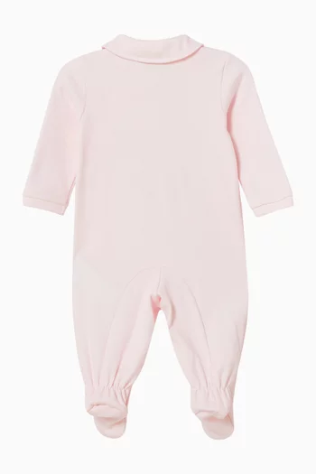 Bow-print Sleepsuit in Cotton