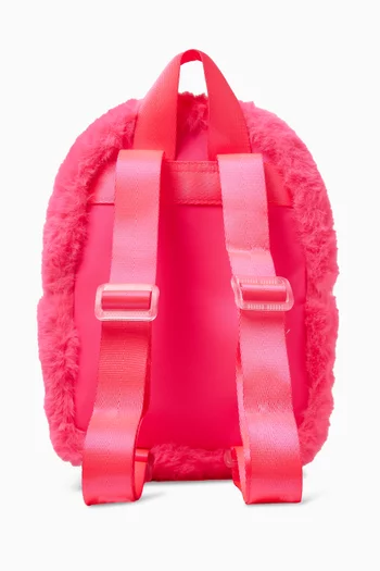 Fluffy Backpack in Faux Fur