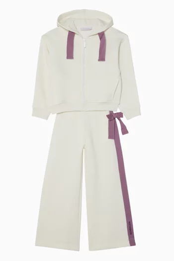 Contrast Trim Tracksuit Set