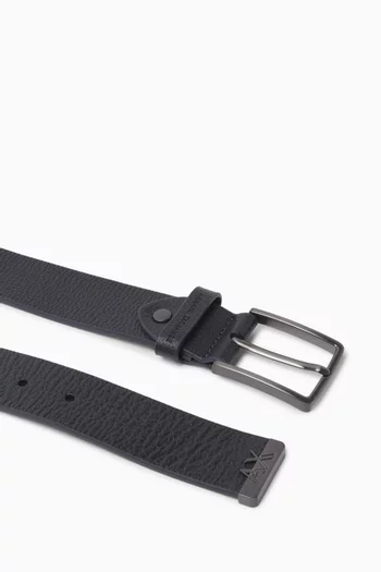 Logo Belt in Leather