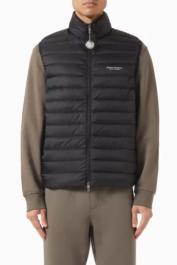 Quilted Full-zip Down Vest
