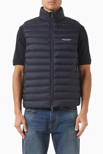 Quilted Full-zip Down Vest