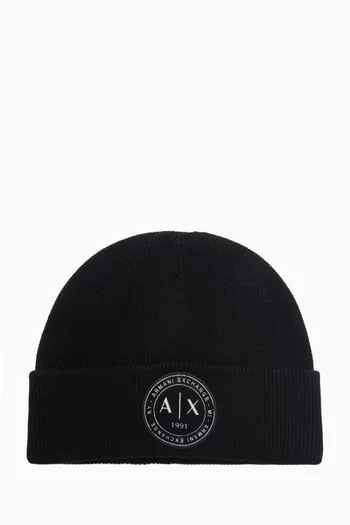 Logo Beanie in Knit