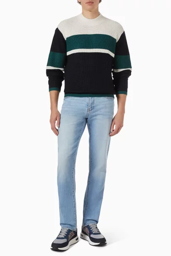 Faded Slim-fit Jeans in Denim