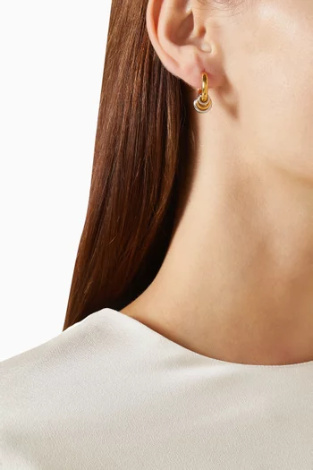 Revenge Hoops in Gold-vermeil & Silver