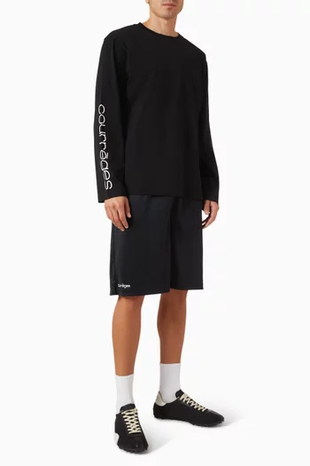 Logo Long-sleeved T-shirt in Cotton