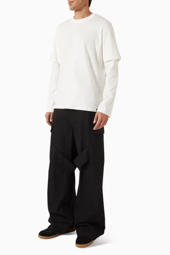 AC Double Sleeve T-shirt in Cotton