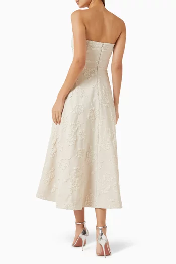 Flared Dress in Jacquard