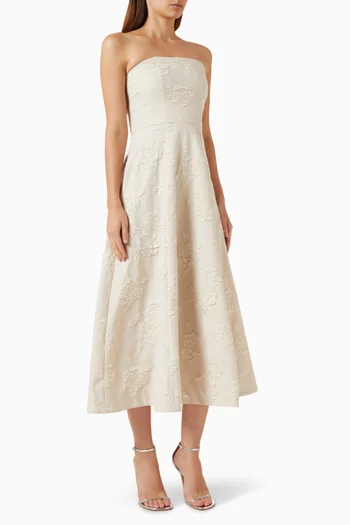 Flared Dress in Jacquard