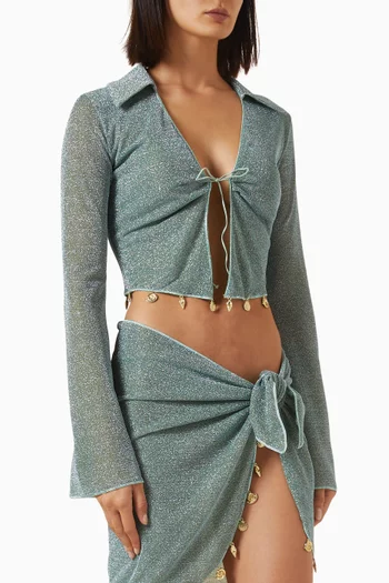 Lumiere Charm Crop Shirt