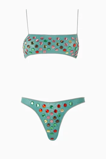 Bubble Bandeau Bikini Set
